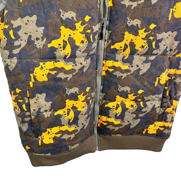 Cookies SF Mendocino camo Quilted Nylon Puffer Vest Jacket Size 2xl Mocha - Picture 6 of 9